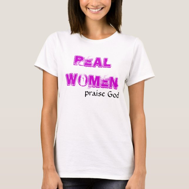 T-shirt VRAIES FEMMES, Dieu d'éloge (Devant)