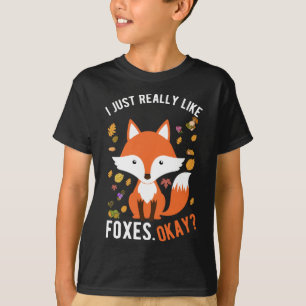 T-shirt Vraiment Aimer les renards mignons renard