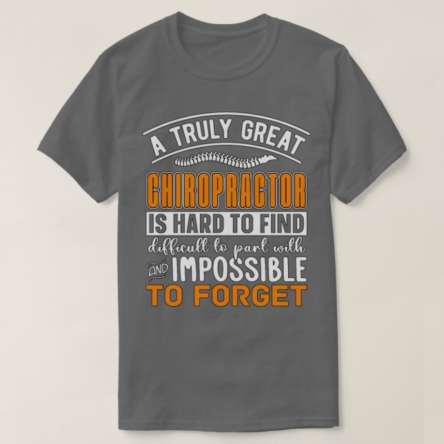T-shirt Vraiment grand chiropraticien épine retour (Design devant)