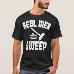T-shirt Vraiment hommes balai le passionné de curling et l