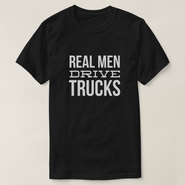 T-shirt Vrais camions d'entraînement d'hommes (Design devant)