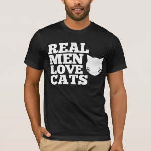 T-shirt Vrais chats d'amour d'hommes