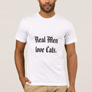 T-shirt Vrais chats d'amour d'hommes