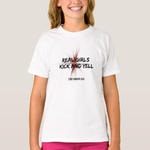 T-shirt Vrais coup-de-pied et hurlement le Taekwondo de