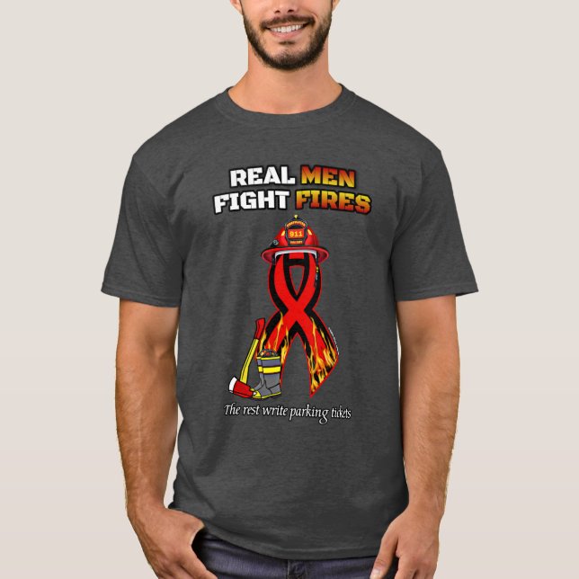 T-SHIRT VRAIS HOMMES COMBATTANTS (Devant)
