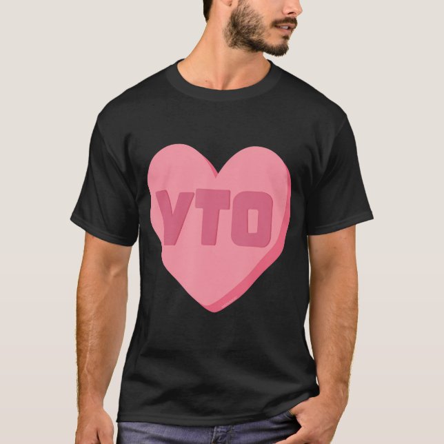 T-shirt Vto Heart Valentines Day Candy Swagazon Associé (Devant)