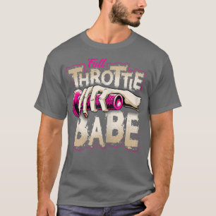 T-shirt VTT BABE VTT Dirt-bike Motocross Tee t t