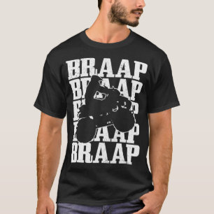 T-shirt VTT Braap Quad Bike 4 Roue VTT Vintage G