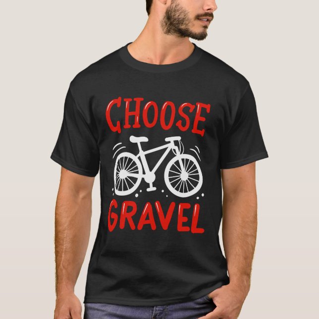 T-shirt VTT Choisissez Gravel (Devant)