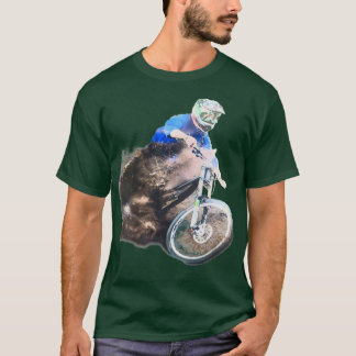 T-shirt VTT Down Hill Racer Boue éclaboussée