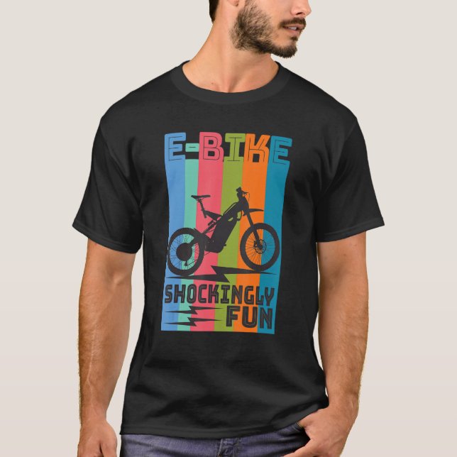 T-shirt VTT E Vélo Rider Vélos électriques 2 (Devant)