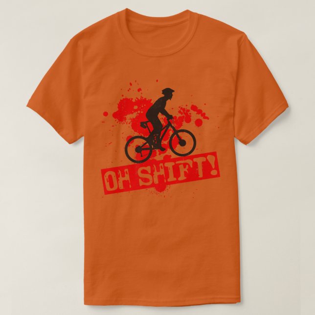 T-shirt VTT Enduro VTT VTT équitation descente Pun Vinta (Design devant)