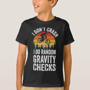 T-shirt VTT Je ne tombe pas je fais des vérifications aléa