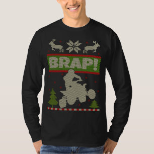 T-shirt VTT Noël moche quatre roues Jeu de Noël