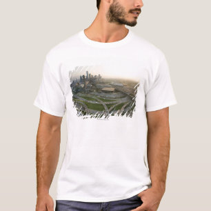 T-shirt Vue aérienne de Dallas du centre, le Texas