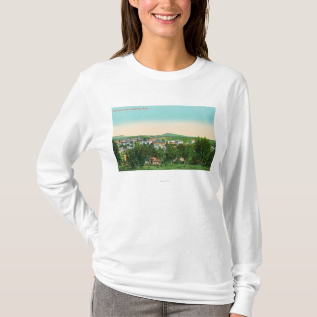 T-shirt Vue aérienne de la ville 9 (Devant)