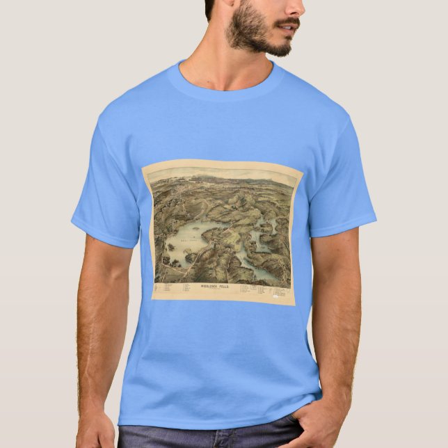 T-shirt Vue aérienne de MiddleFells (Devant)