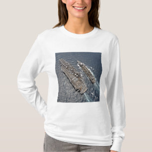 T-shirt Vue aérienne de porte-avions USS Ronald Reag