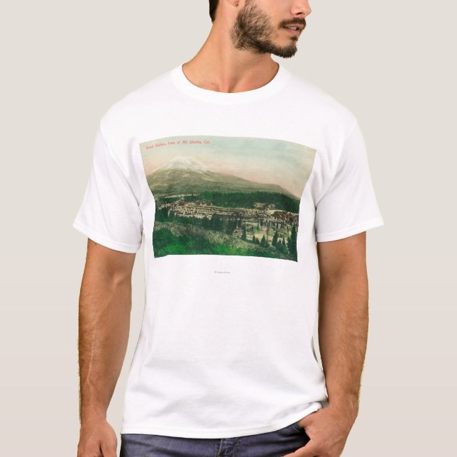 T-shirt Vue aérienne de station de mauvaise herbe à la (Devant)