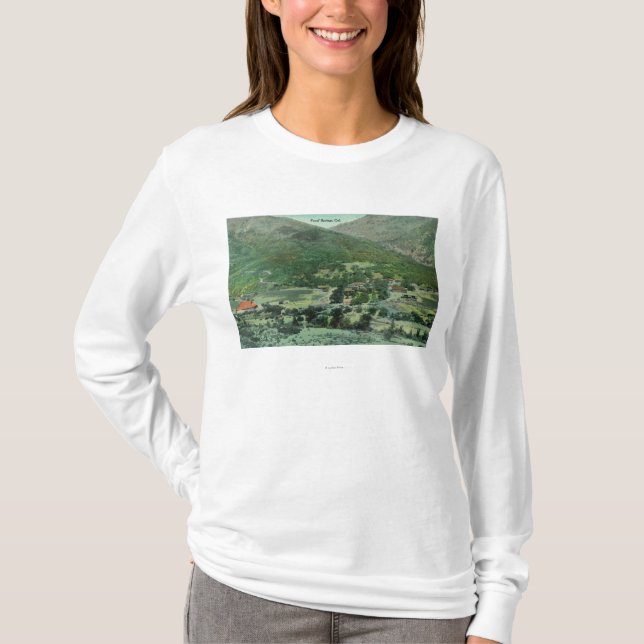 T-shirt Vue aérienne de vallée de Sacramento (Devant)