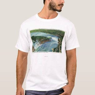 T-shirt Vue aérienne des chutes du Niagara entières 2