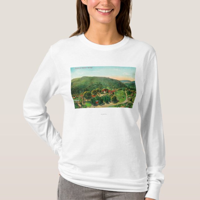 T-shirt Vue aérienne des ressorts de TownBartlett, CA (Devant)