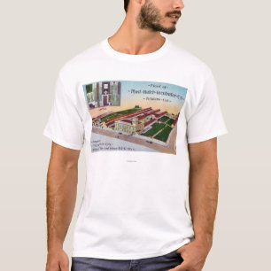 T-shirt Vue aérienne du bâtiment de l'incubateur Co de