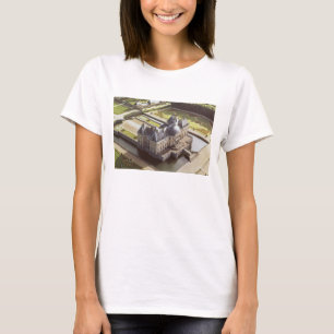 T-shirt Vue aérienne du château, conçue pour Nicholas