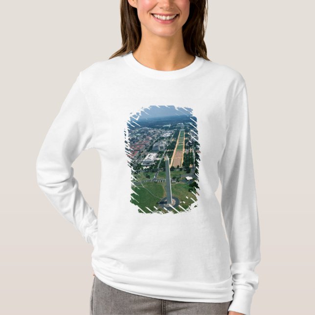 T-shirt Vue aérienne du mail national (Devant)