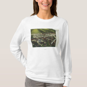 T-shirt Vue aérienne du nord-ouest de TownWallace,