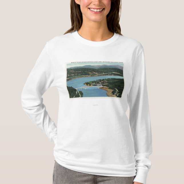 T-shirt Vue aérienne du pont des dieux (Devant)