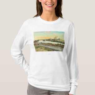 T-shirt Vue aérienne du port de San Pedro