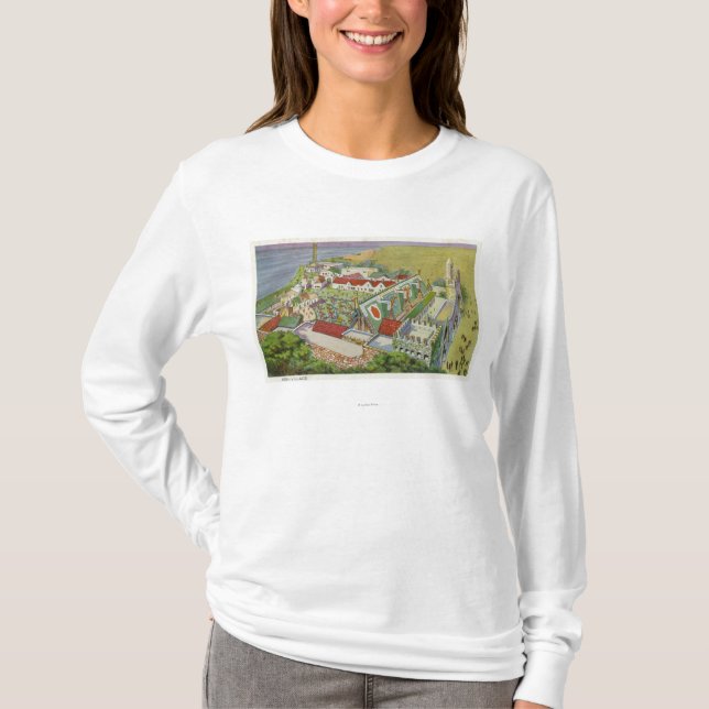 T-shirt Vue aérienne du village irlandais (Devant)