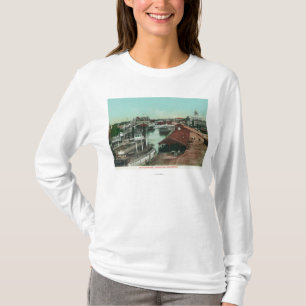 T-shirt Vue aérienne du WaterfrontStockton, CA