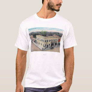 T-shirt Vue aérienne d'un coin de la rue de Hanford