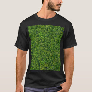 T-shirt Vue aérienne sur la forêt, vue supérieure, espace