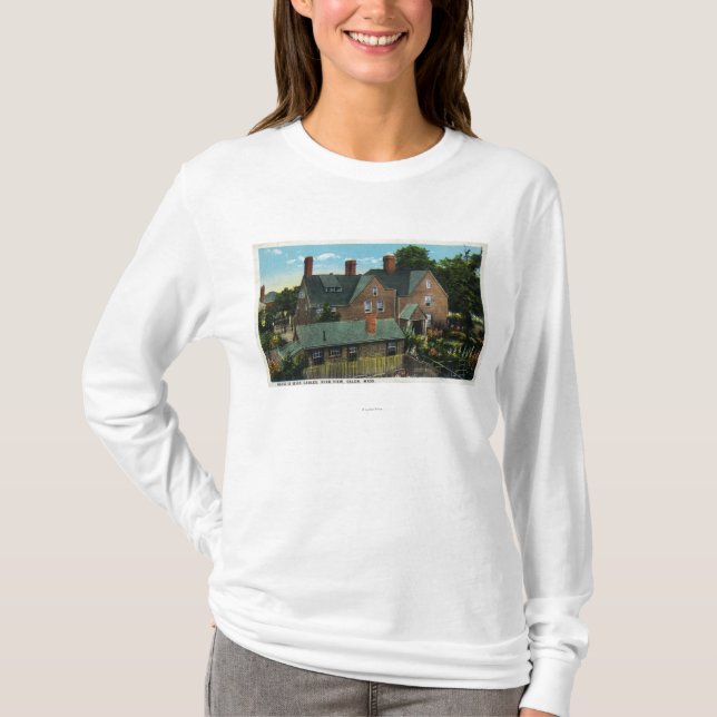 T-shirt Vue arrière de la Chambre de sept pignons (Devant)