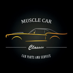 T-shirt Vue avant d'une voiture musclée classique de desig
