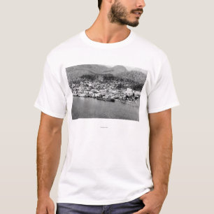 T-shirt Vue d'air de Ketchikan, photographie de l'Alaska