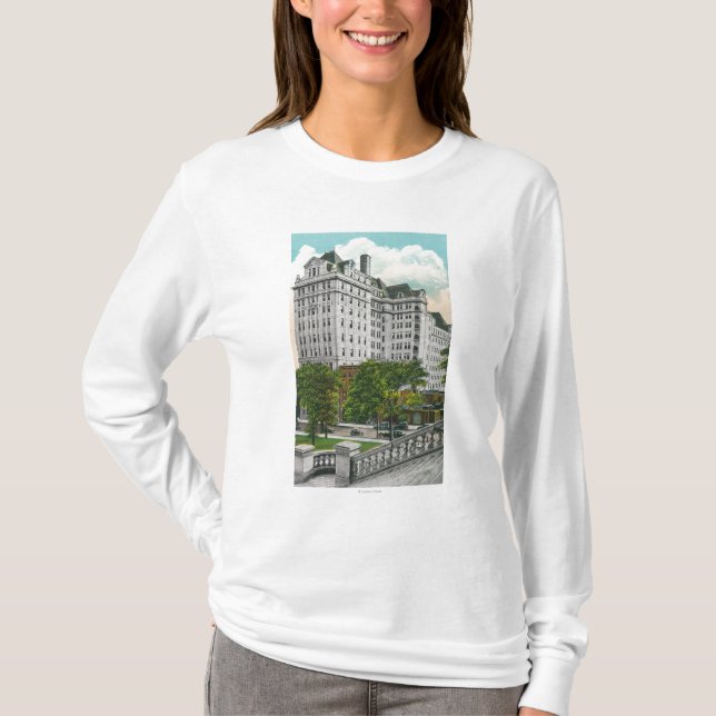 T-shirt Vue d'approche de capitol de bâtiment du téléphone (Devant)