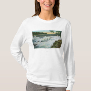 T-shirt Vue de barrage à l'abîme d'Ausable