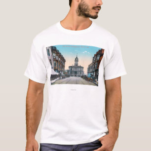T-shirt Vue de bâtiment d'hôtel de ville de St de