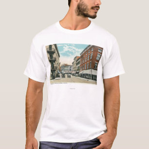 T-shirt Vue de Broadway et de la rue faisante le coin de