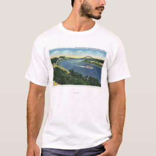 T-shirt Vue de canal de Cape Cod de pont de Sagamore