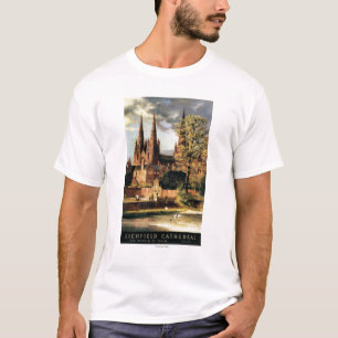 T-shirt Vue de cathédrale de Lichfield