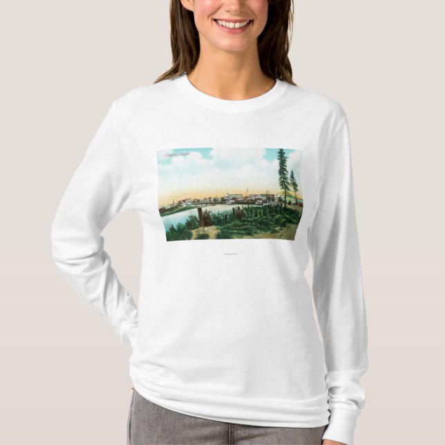 T-shirt Vue de CityFairbanks, AK (Devant)
