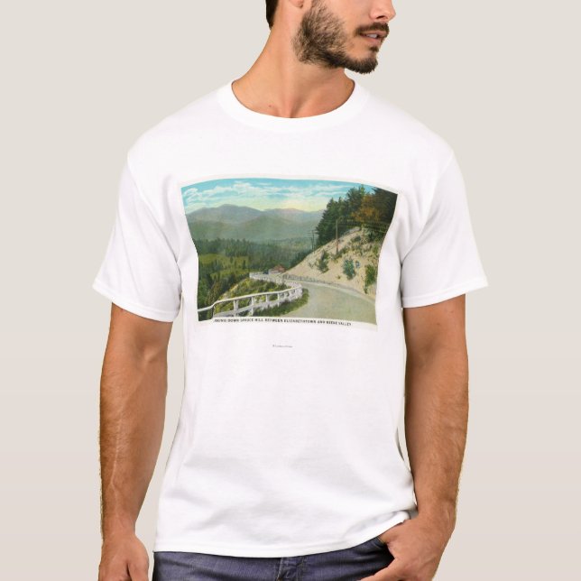 T-shirt Vue de colline impeccable avant vallée de Keene (Devant)