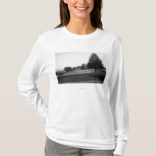 T-shirt Vue de cours d'or de lac fairway à l'olympique