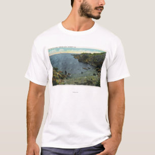 T-shirt Vue de crique de Perkins, scène de natation