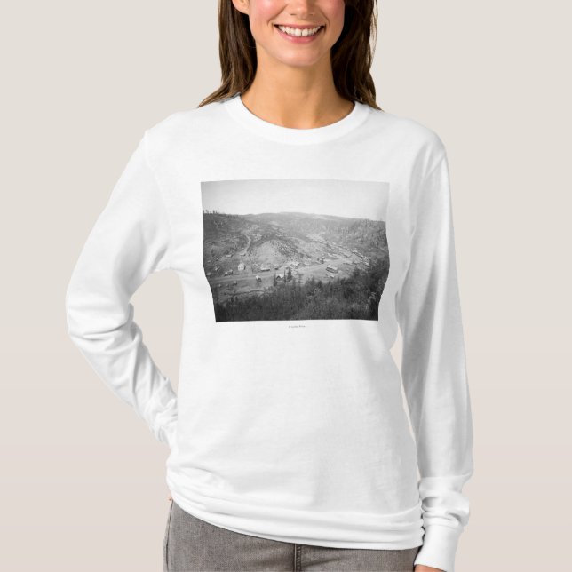 T-shirt Vue de galène, photographie du Dakota du Sud (Devant)